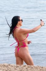 ANGELA WHITE in Bikini at a Beach in Miami 10/11/2021