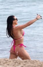 ANGELA WHITE in Bikini at a Beach in Miami 10/11/2021