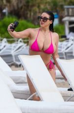 ANGELA WHITE in Bikini at a Beach in Miami 10/11/2021