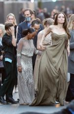 ANGELINA JOLIE Arrives at Externals Premiere at El Capitan Theatre in Hollywood 10/18/2021