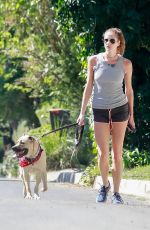 ANNA OSCEOLA Out Hikinig with Her Dog in Los Feliz 10/17/2021