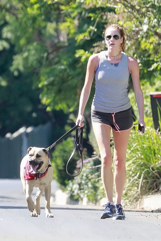 ANNA OSCEOLA Out Hikinig with Her Dog in Los Feliz 10/17/2021