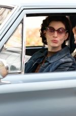 ANNE HATHAWAY on the Set of Armageddon Time in New York 10/27/2021