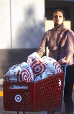 APRIL LOVE GEARY Out Shopping at Target in Woodland Hills 10/18/2021