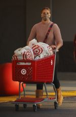 APRIL LOVE GEARY Out Shopping at Target in Woodland Hills 10/18/2021