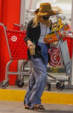 ASHLEE SIMPSON Shopping at Target in Los Angeles 10/17/2021