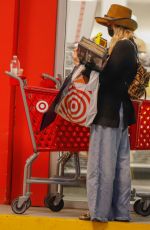 ASHLEE SIMPSON Shopping at Target in Los Angeles 10/17/2021