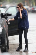 ASHLEY BENSON Leaves Pilates Class in West Hollywood 10/25/2021