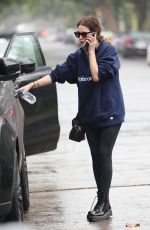ASHLEY BENSON Leaves Pilates Class in West Hollywood 10/25/2021