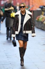 ASHLEY ROBERTS Arrives at Global Radio in London 10/04/2021