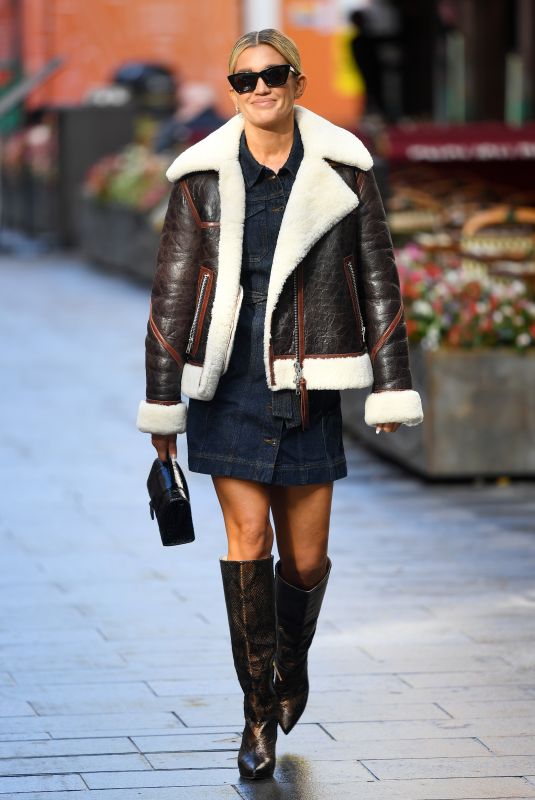 ASHLEY ROBERTS Arrives at Global Radio in London 10/04/2021
