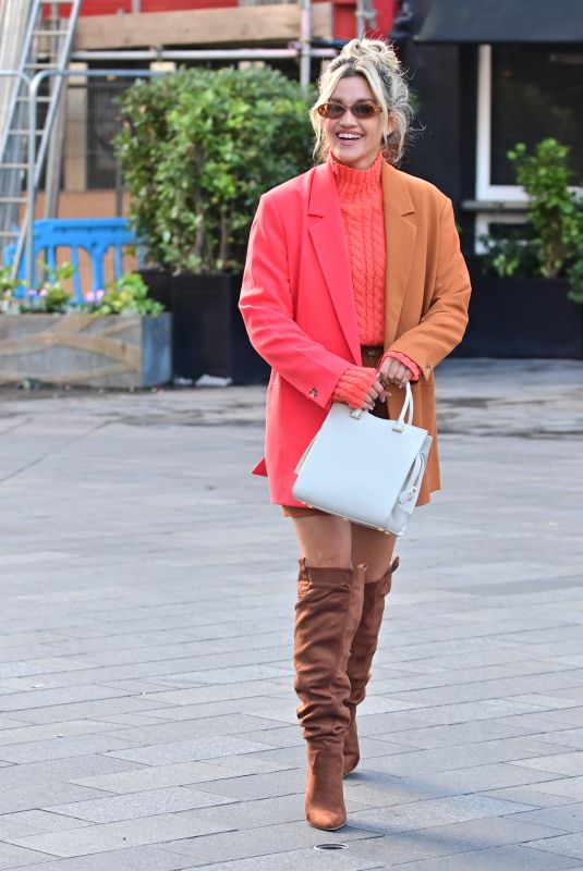 ASHLEY ROBERTS Arrives at Global Radio in London 10/13/2021