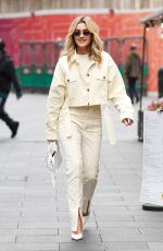 ASHLEY ROBERTS Arrives at Global Radio Studios in London 10/12/2021