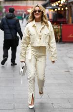 ASHLEY ROBERTS Arrives at Global Radio Studios in London 10/12/2021