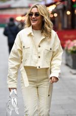 ASHLEY ROBERTS Arrives at Global Radio Studios in London 10/12/2021