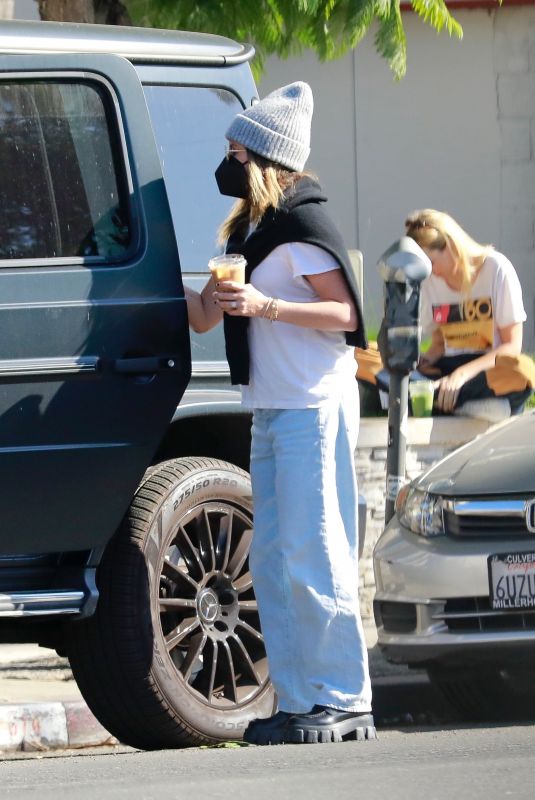ASHLEY TISDALE Out for Iced Coffee in Los Feliz 10/17/2021