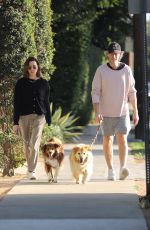 AUBREY PLAZA and Jeff Baena Out with Their Dogs in Los Angeles 10/22/2021