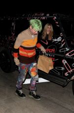 AVRIL LAVIGNE and Mod Sun Out for Dinner at Giorgio Baldi in Santa Monica 10/13/2021