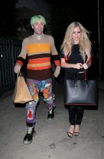 AVRIL LAVIGNE and Mod Sun Out for Dinner at Giorgio Baldi in Santa Monica 10/13/2021