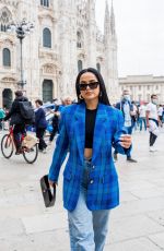 BECKY G Out and About in Milan 09/25/2021