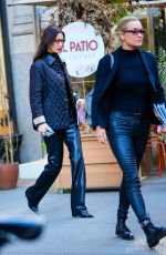 BELLA and YOLANDA HADID Out in New York 10/18/2021
