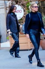 BELLA and YOLANDA HADID Out in New York 10/18/2021