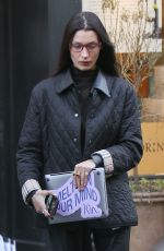 BELLA and YOLANDA HADID Out in New York 10/18/2021