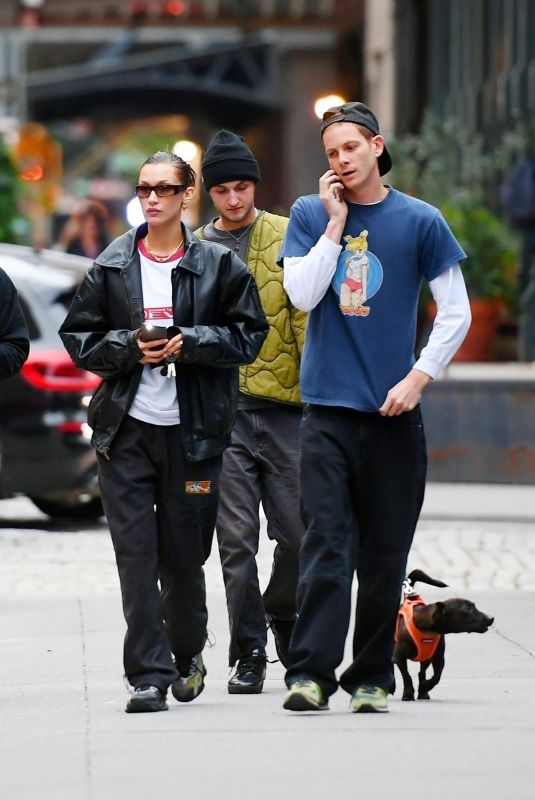 BELLA HADID and Marc Kalman Out in New York 10/05/2021