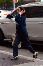 BELLA HADID Arrives at Her Apartment in New York 10/29/2021