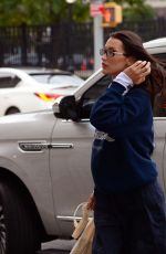 BELLA HADID Arrives at Her Apartment in New York 10/29/2021