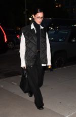 BELLA HADID Heading to Her Home in New York 10/28/2021