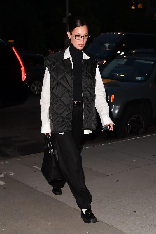 BELLA HADID Heading to Her Home in New York 10/28/2021