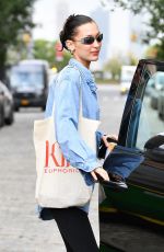 BELLA HADID Leaves a Gym in New York 10/07/2021