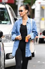 BELLA HADID Leaves a Gym in New York 10/07/2021