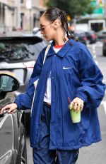 BELLA HADID Out and About in New York 10/12/2021