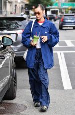 BELLA HADID Out and About in New York 10/12/2021