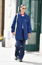 BELLA HADID Out and About in New York 10/12/2021
