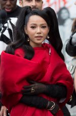 BELLA POARCH Leaves L’Oreal Show at Paris Fashion Week 10/03/2021