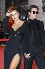BELLA THORNE and Benjamin Mascolo at Time Is Up Premiere in Rome 10/16/2021