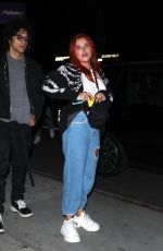 BELLA THORNE Arrives at Nice Guy in Los Angeles 10/05/2021