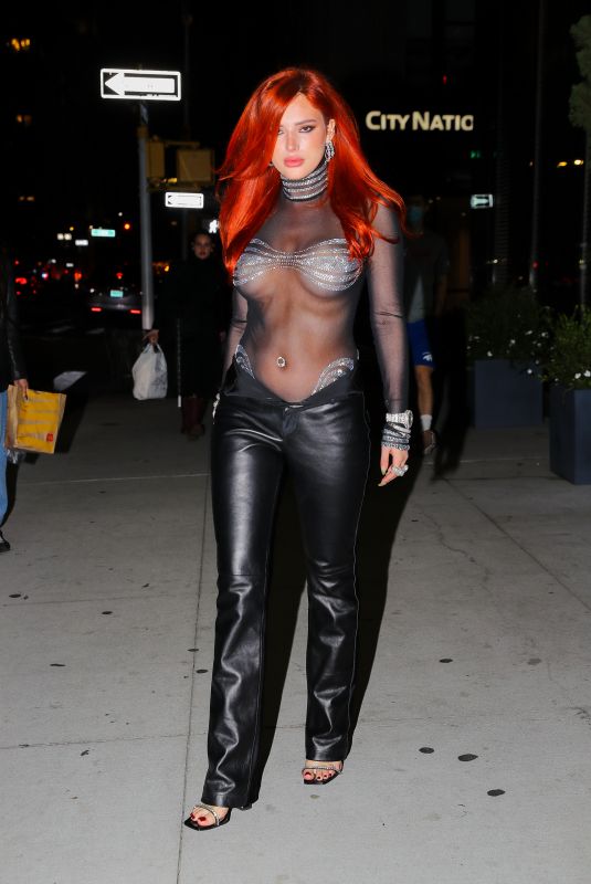 BELLA THORNE Night Out in New York 10/29/2021