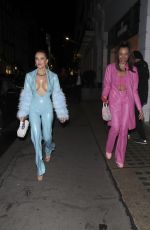 BETSY BLUE ENGLISH Arrives at Halloween Party at Isabel in London 10/29/2021