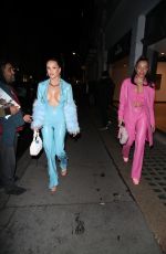 BETSY BLUE ENGLISH Arrives at Halloween Party at Isabel in London 10/29/2021