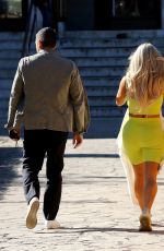 BIANCA GASCOIGNE and Simone Di Pasquale Out in Rome 10/14/2021