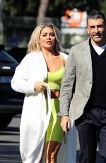 BIANCA GASCOIGNE and Simone Di Pasquale Out in Rome 10/14/2021