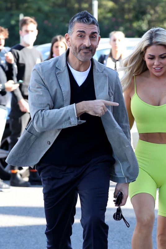 BIANCA GASCOIGNE and Simone Di Pasquale Out in Rome 10/14/2021