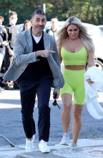 BIANCA GASCOIGNE and Simone Di Pasquale Out in Rome 10/14/2021