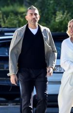 BIANCA GASCOIGNE and Simone Di Pasquale Out in Rome 10/14/2021