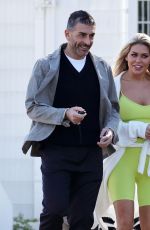 BIANCA GASCOIGNE and Simone Di Pasquale Out in Rome 10/14/2021
