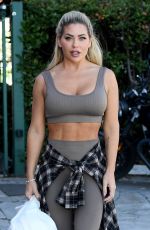 BIANCA GASCOIGNE Arrives at Dancing With The Stars Rehearsals in Rome 10/13/2021